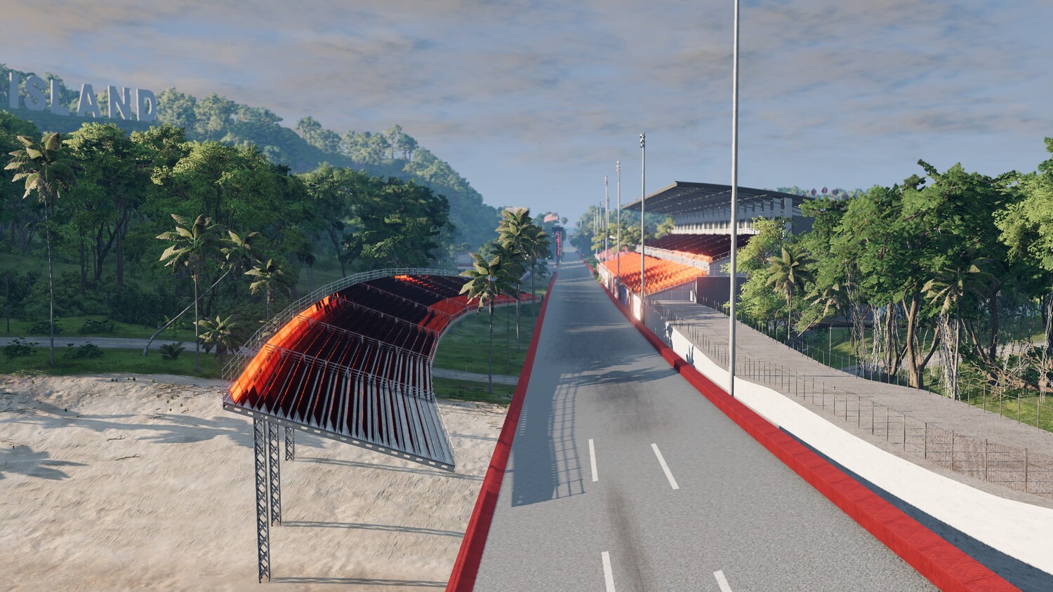 Мод Карта Quadoval Island Super Speedway v1.5 (0.38.x) ДЛЯ BEAMNG.DRIVE