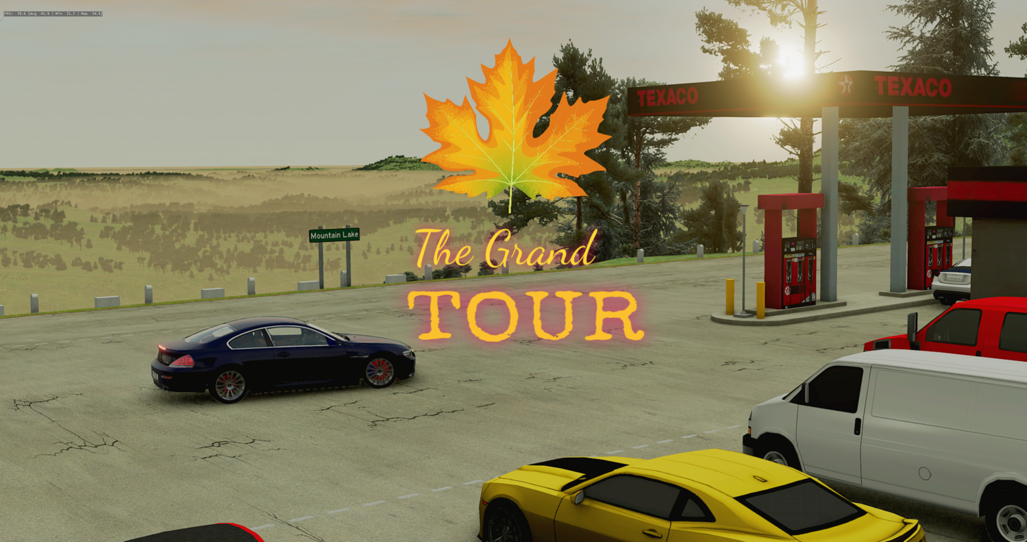 МОД Карта The Grand Tour (250+км Дорог) v1.0 (0.38.x) ДЛЯ BEAMNG.DRIVE