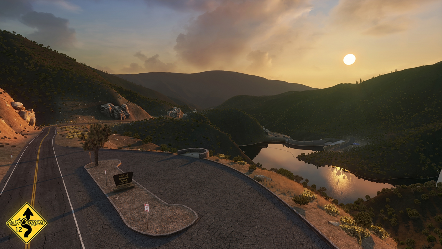 Мод Карта LA Canyons v1.0 (0.38.x) ДЛЯ BEAMNG.DRIVE