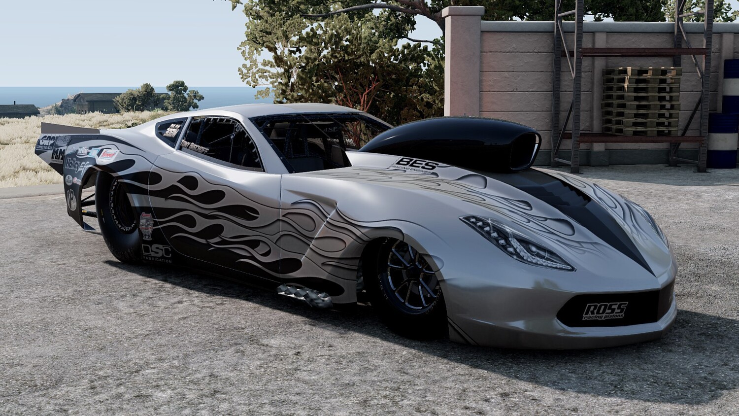 Мод Corvette C7 Nitrous Pro Mod v2.0 (0.38.x) ДЛЯ BEAMNG.DRIVE