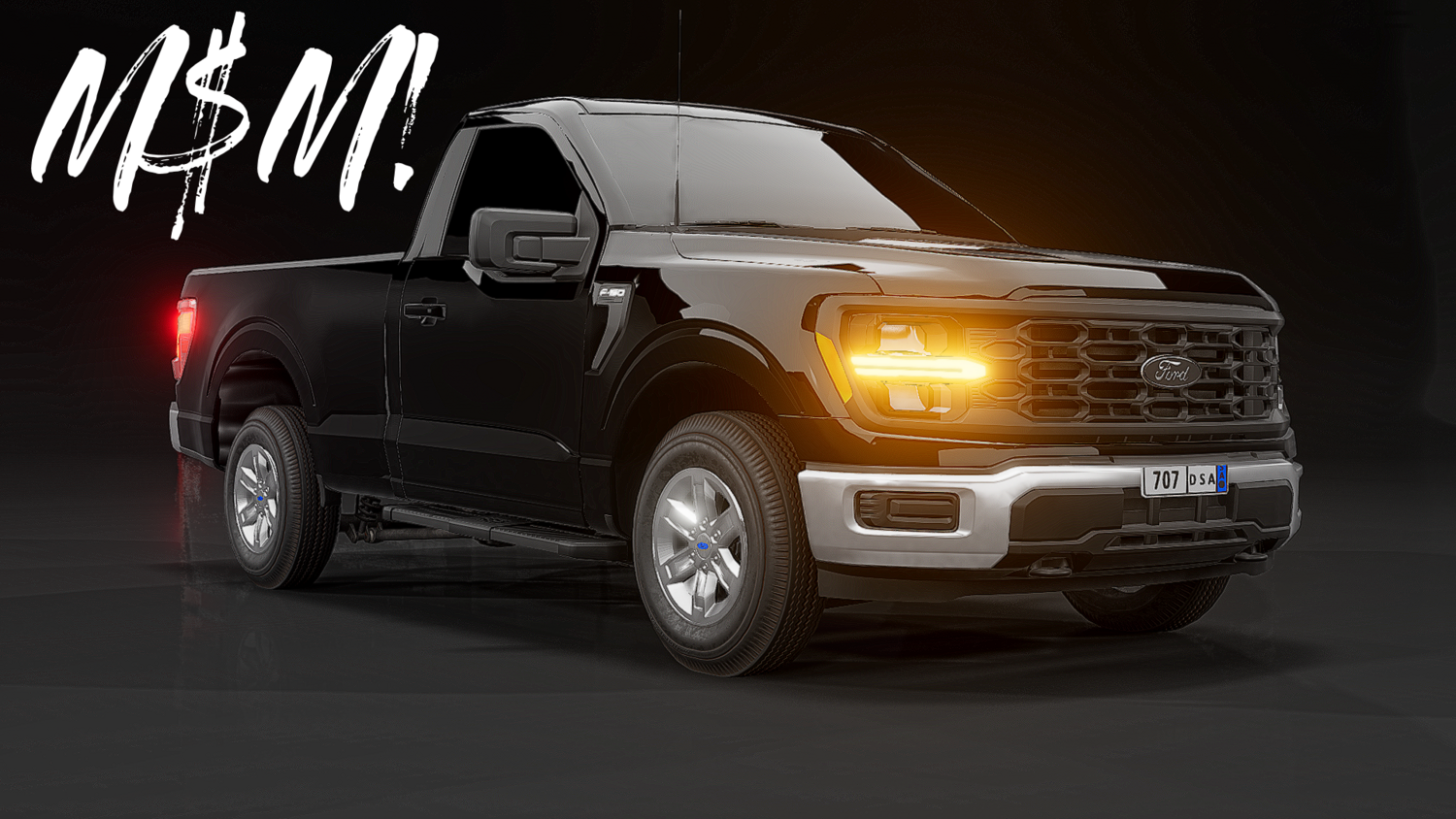 Мод Ford F150 2025 Single Cab v1.0 (0.38.x) ДЛЯ BEAMNG.DRIVE