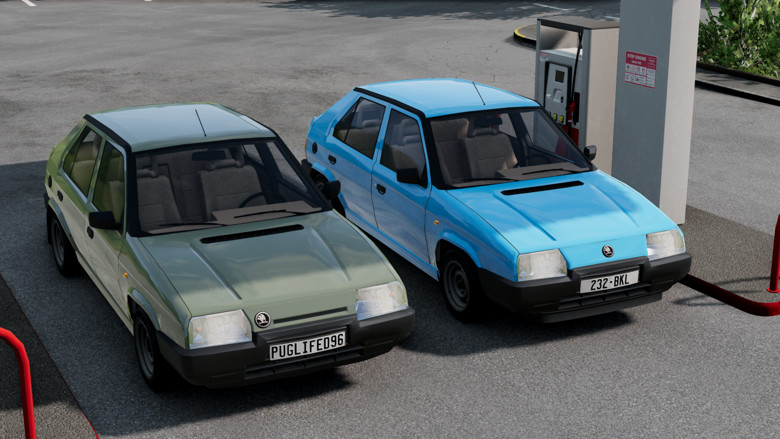 Мод Skoda Favorit/Forman v1.0 (0.38.x) ДЛЯ BEAMNG.DRIVE