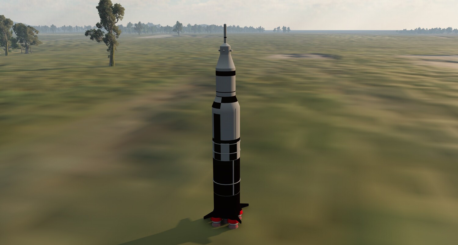 Мод Ракета Сатурн-5 v1.0 (0.38.x) ДЛЯ BEAMNG.DRIVE