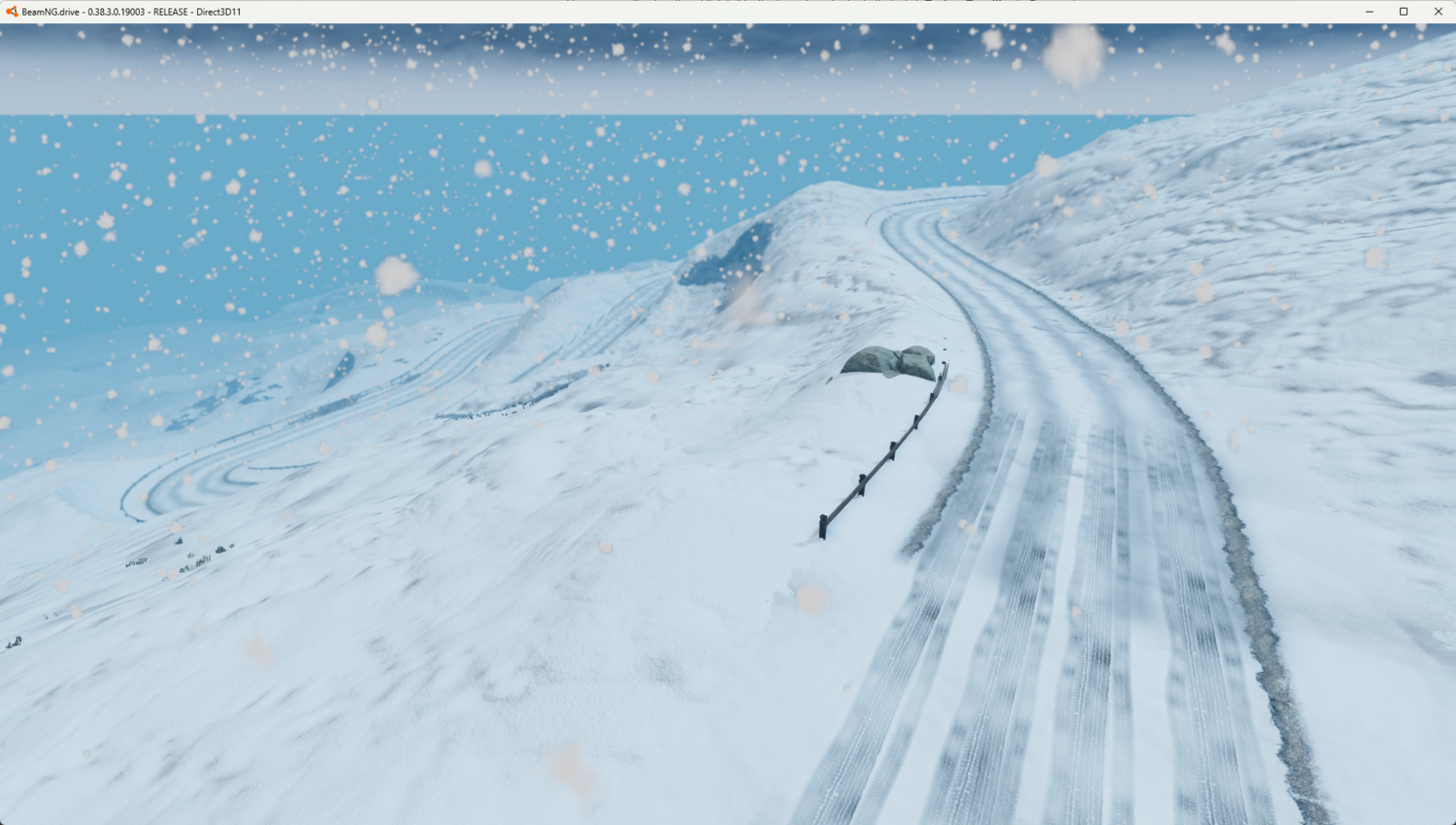Мод Карта UK gets SNOW v1.0 (0.38.x) ДЛЯ BEAMNG.DRIVE