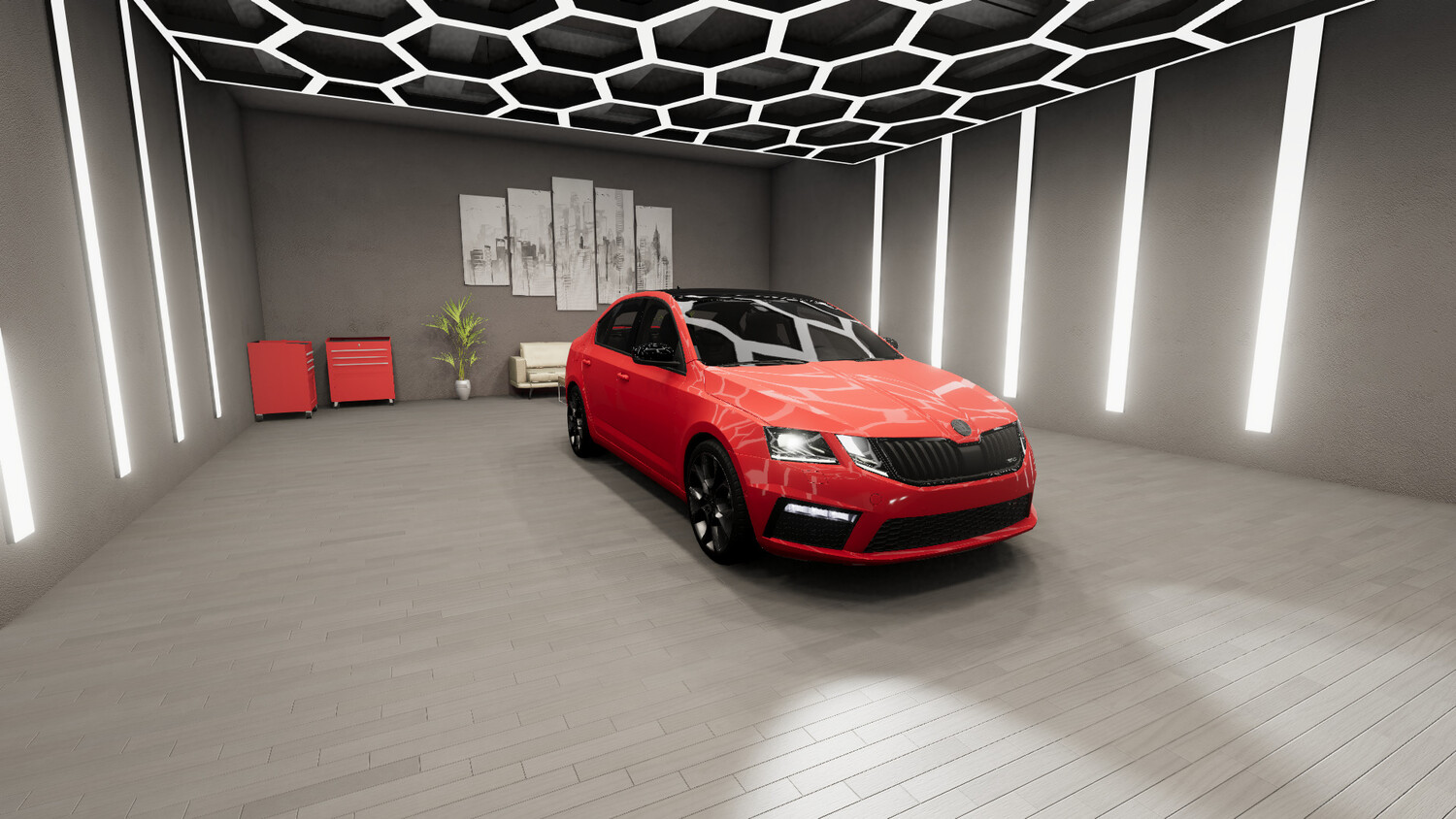 Мод Škoda Octavia III v2.2 (0.38х) ДЛЯ BEAMNG.DRIVE
