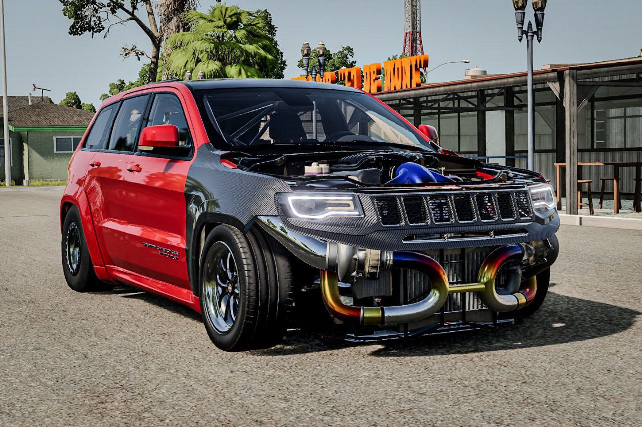МОД Jeep Grand Cherokee Trackhawk Crazy v2.0 (0.33.x) ДЛЯ BEAMNG.DRIVE