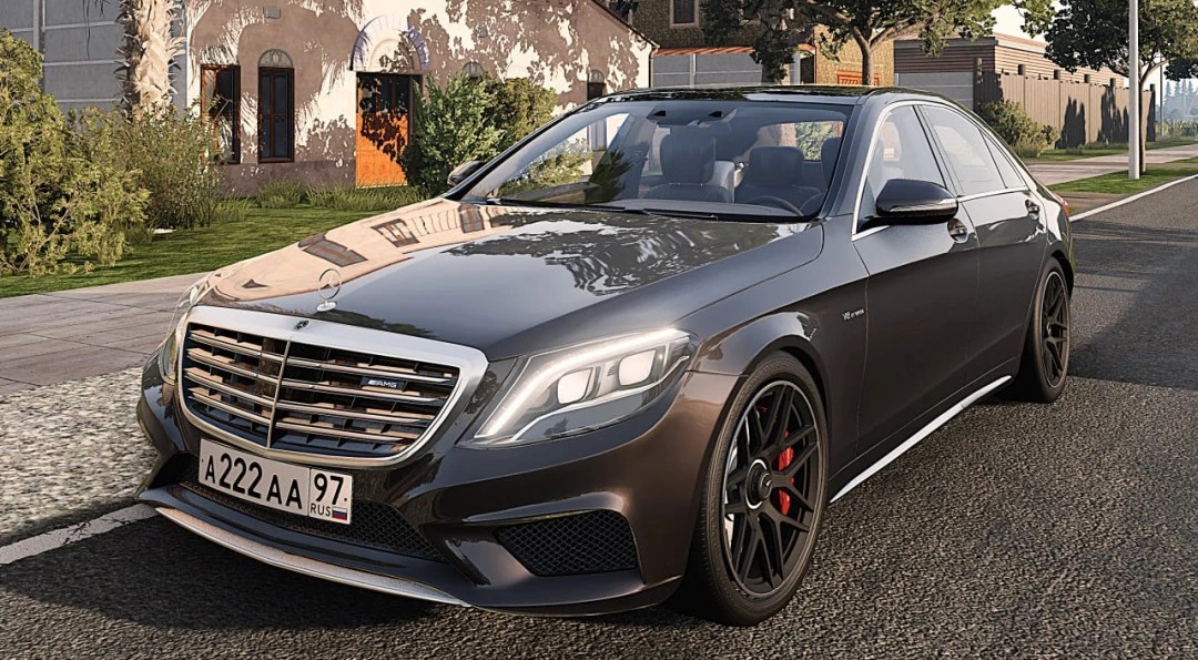 МОД Mercedes-Benz S-Class W222 v1.2 (0.33.x) ДЛЯ BEAMNG.DRIVE