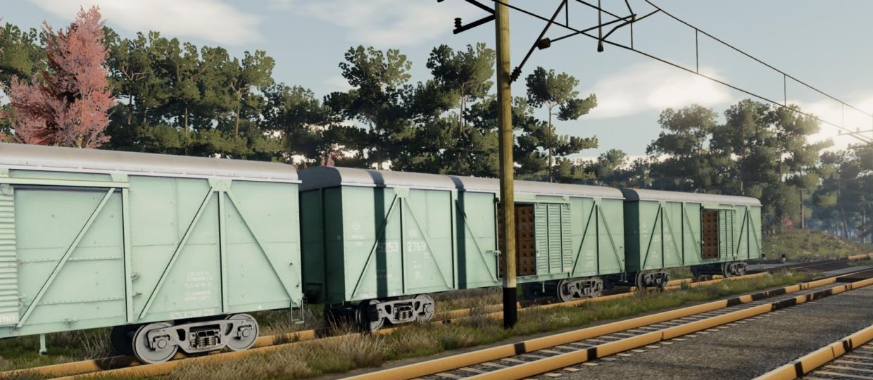 МОД Крытый вагон v1.0 (0.33.x) ДЛЯ BEAMNG.DRIVE