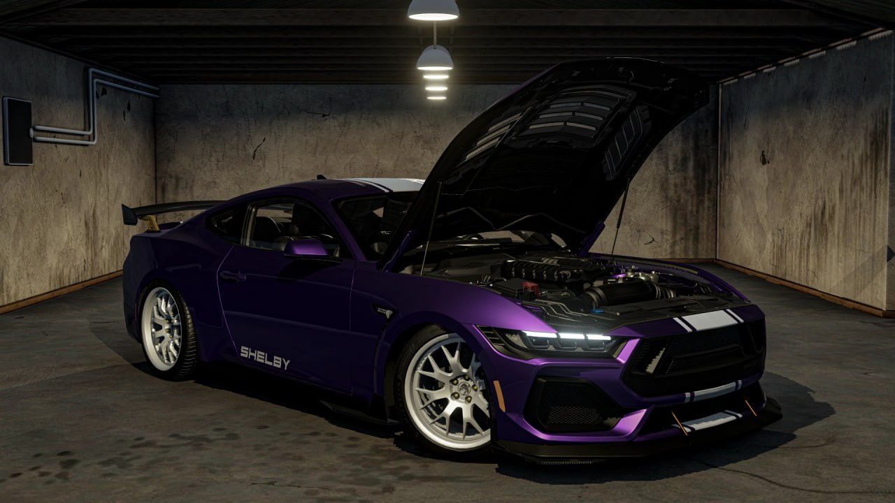 Мод Mustang S650 2025 v1.8 (0.38.x) ДЛЯ BEAMNG.DRIVE