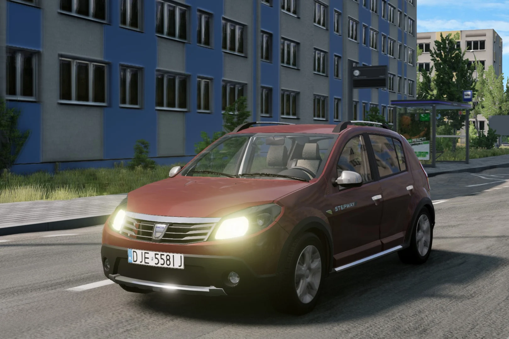 Мод Dacia Sandero B90 v2.0 (0.38.x) ДЛЯ BEAMNG.DRIVE