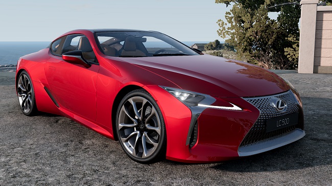 Мод Lexus LC 2017-2025 v1.0 (0.38.x) ДЛЯ BEAMNG.DRIVE