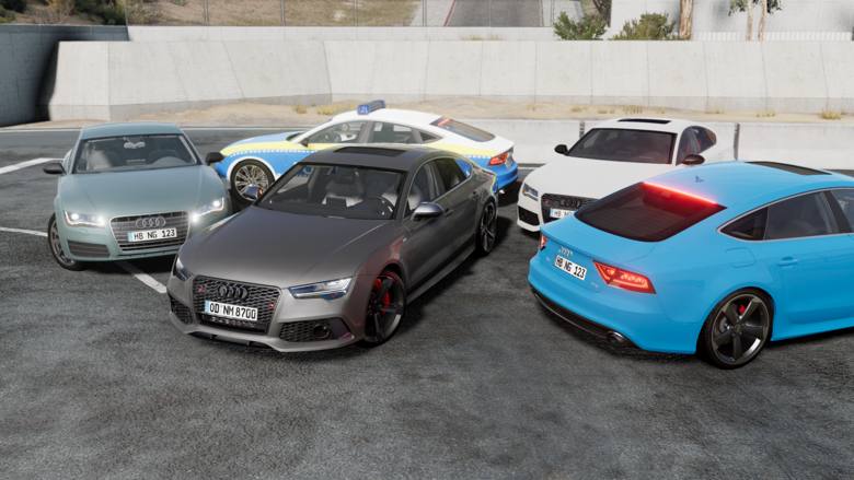 Мод Audi A/ S/ RS7 (4GA C7+C7.5) Sporback v1.4 (0.38.x) ДЛЯ BEAMNG.DRIVE