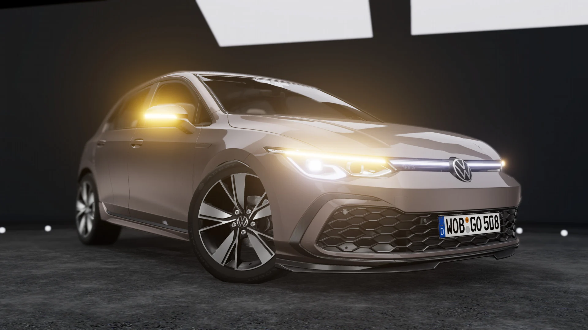 Мод Volkswagen Golf Mk8 2020-2024 v1.0 (0.38.x) ДЛЯ BEAMNG.DRIVE