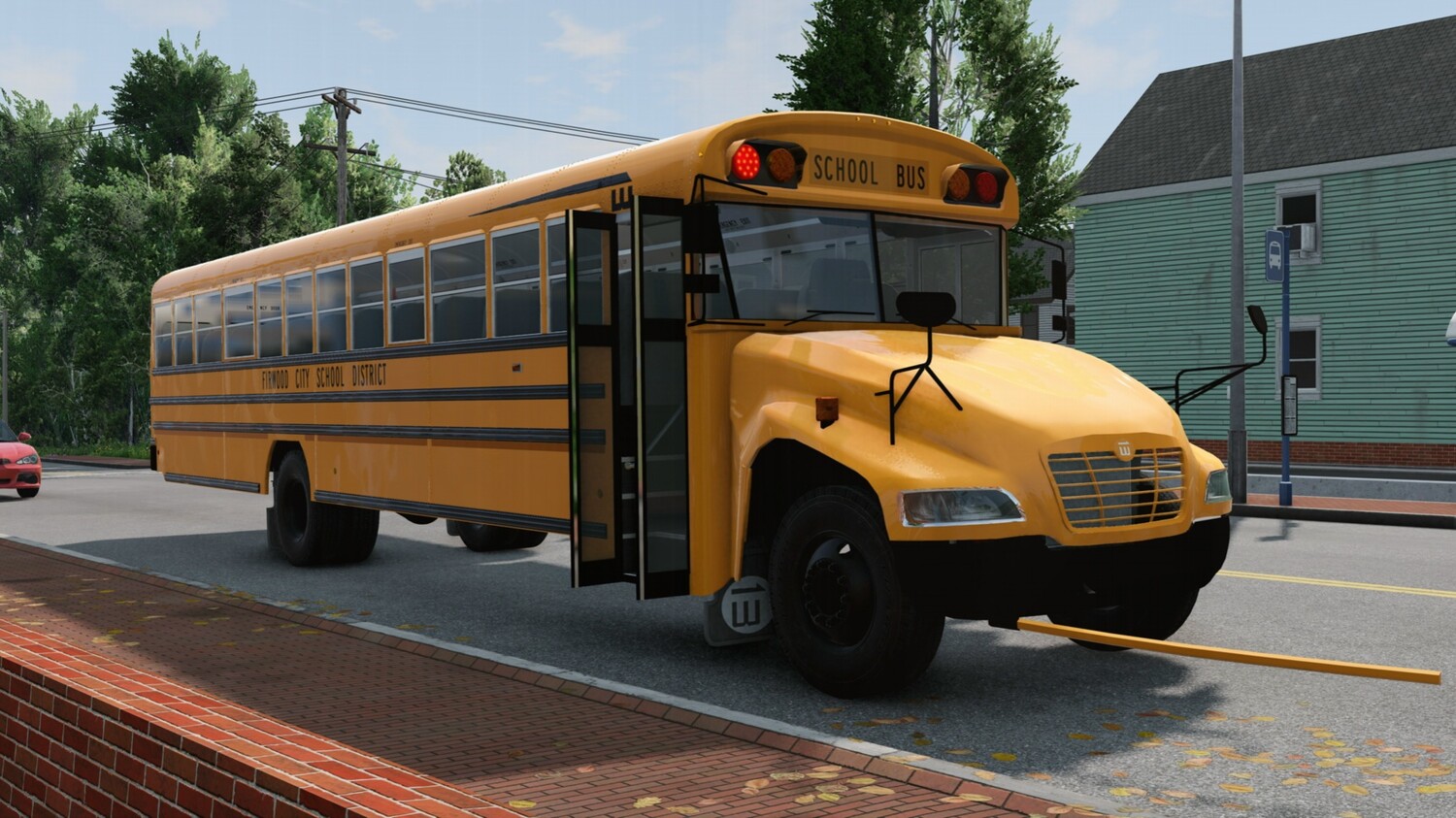 Мод Wentward Fusion School Bus v1.5b (0.38.x) ДЛЯ BEAMNG.DRIVE