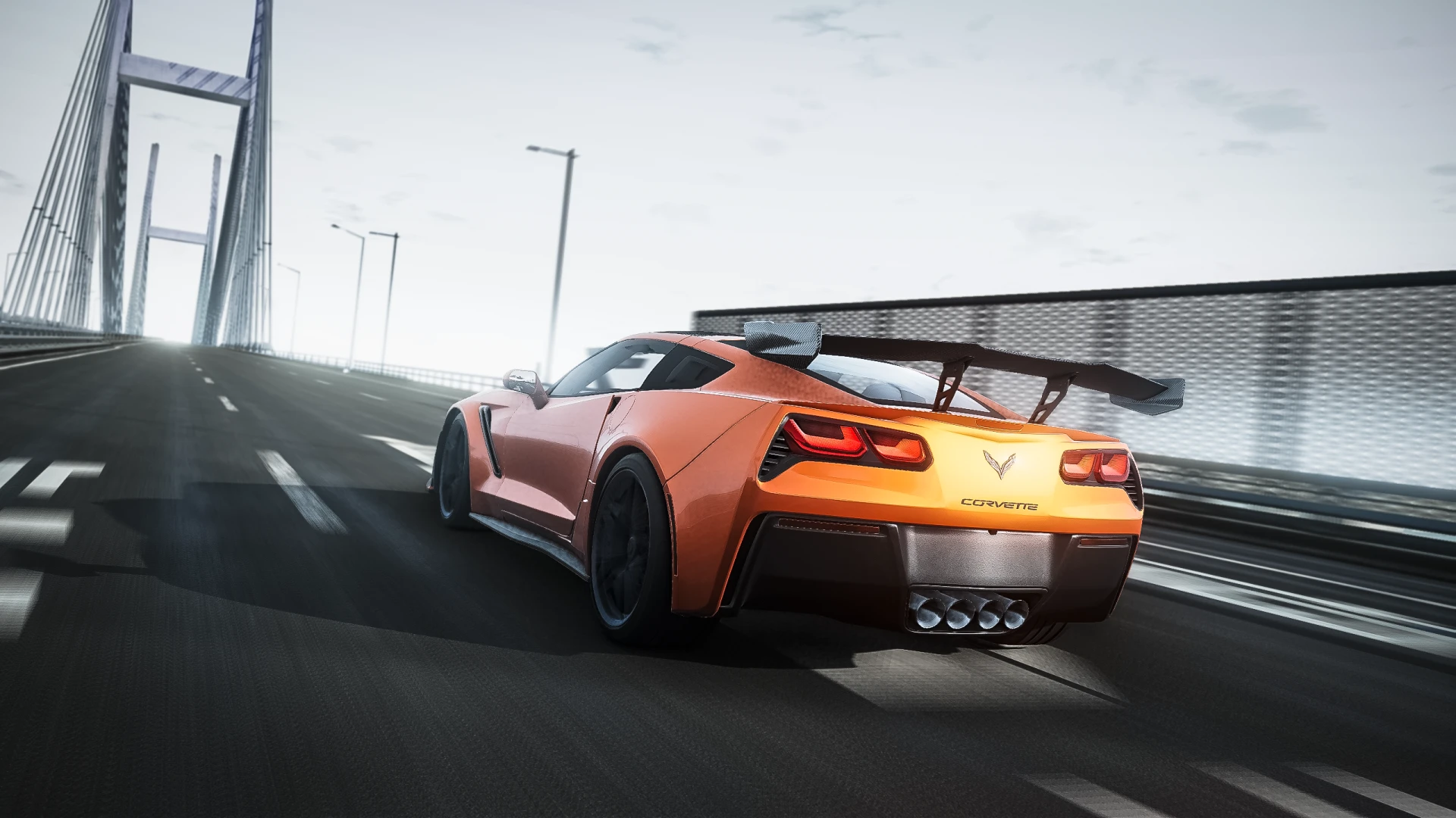 Мод Chevrolet Corvette (C7) v2.2 Update (0.38.x) ДЛЯ BEAMNG.DRIVE
