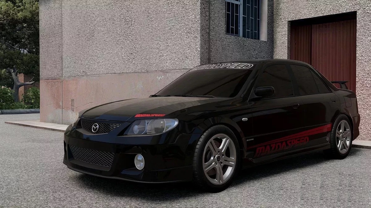 Мод Mazda Familia Mazdaspeed v1.01 (0.38.x) ДЛЯ BEAMNG.DRIVE