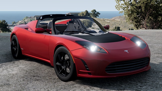 Мод Tesla Roadster 2006-2011 v1.1 (0.38.x) ДЛЯ BEAMNG.DRIVE