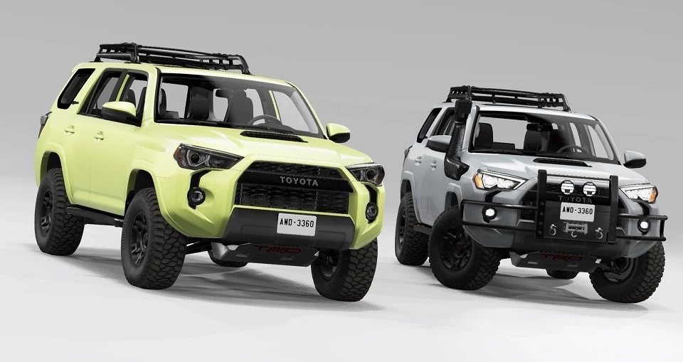 Мод 2019 Toyota 4Runner TRD Pro v1.0 (0.38.x) ДЛЯ BEAMNG.DRIVE