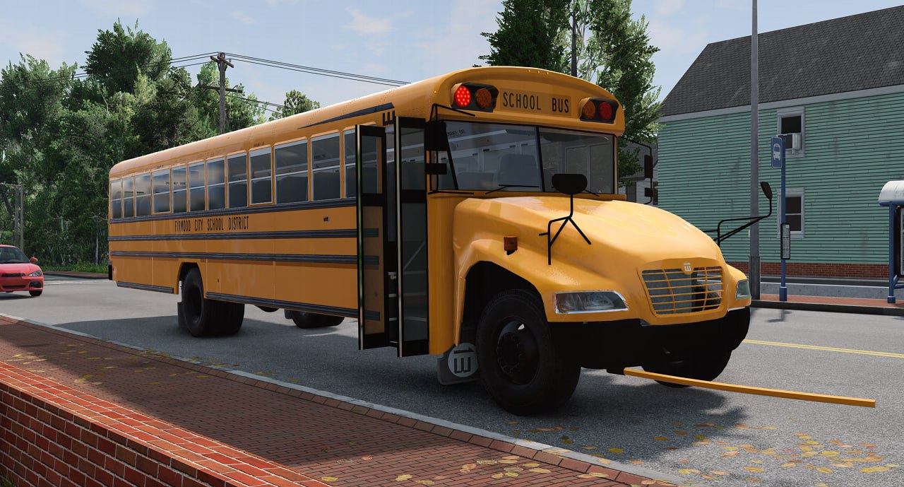 Мод Wentward Fusion School Bus v1.7.1b (0.38.x) ДЛЯ BEAMNG.DRIVE