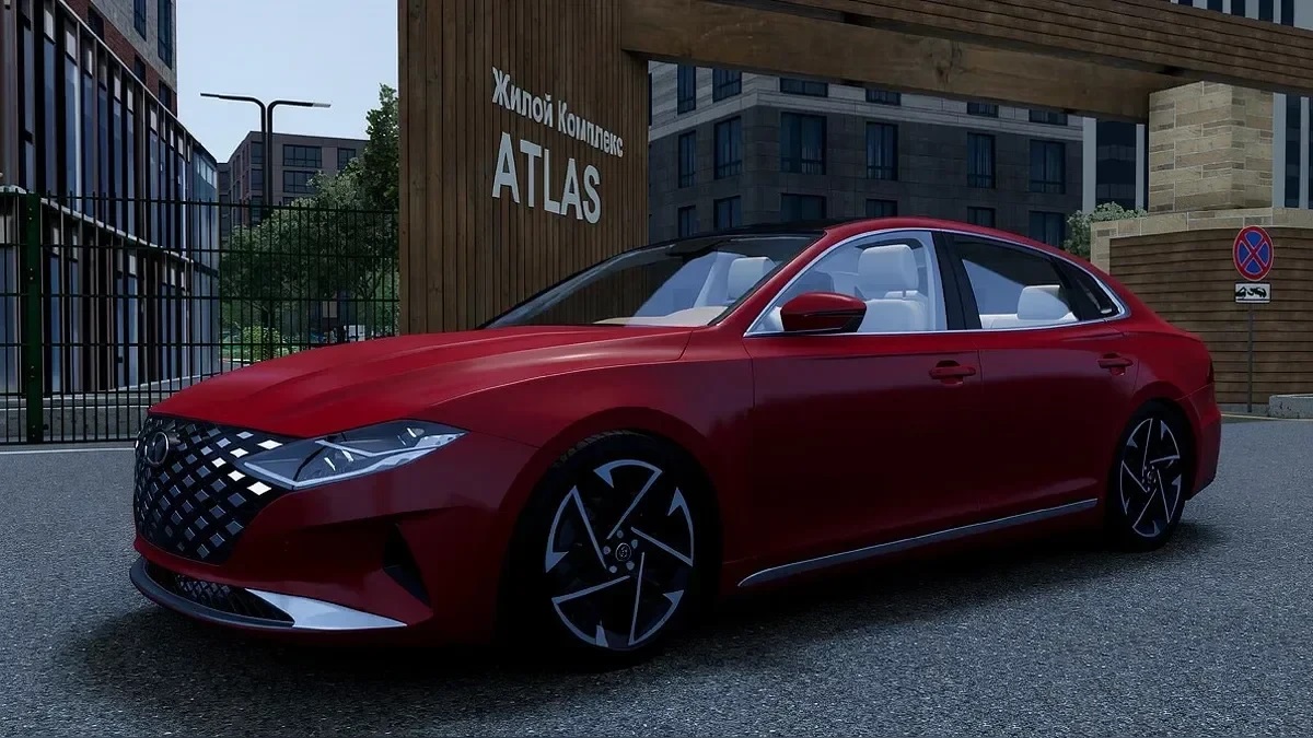 Мод Hyundai Azera 2021-2023 v1.0 (0.38.x) ДЛЯ BEAMNG.DRIVE