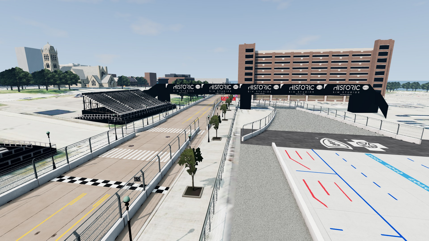 Мод Карта Detroit Street Circuit v1.0 (0.38.x) ДЛЯ BEAMNG.DRIVE