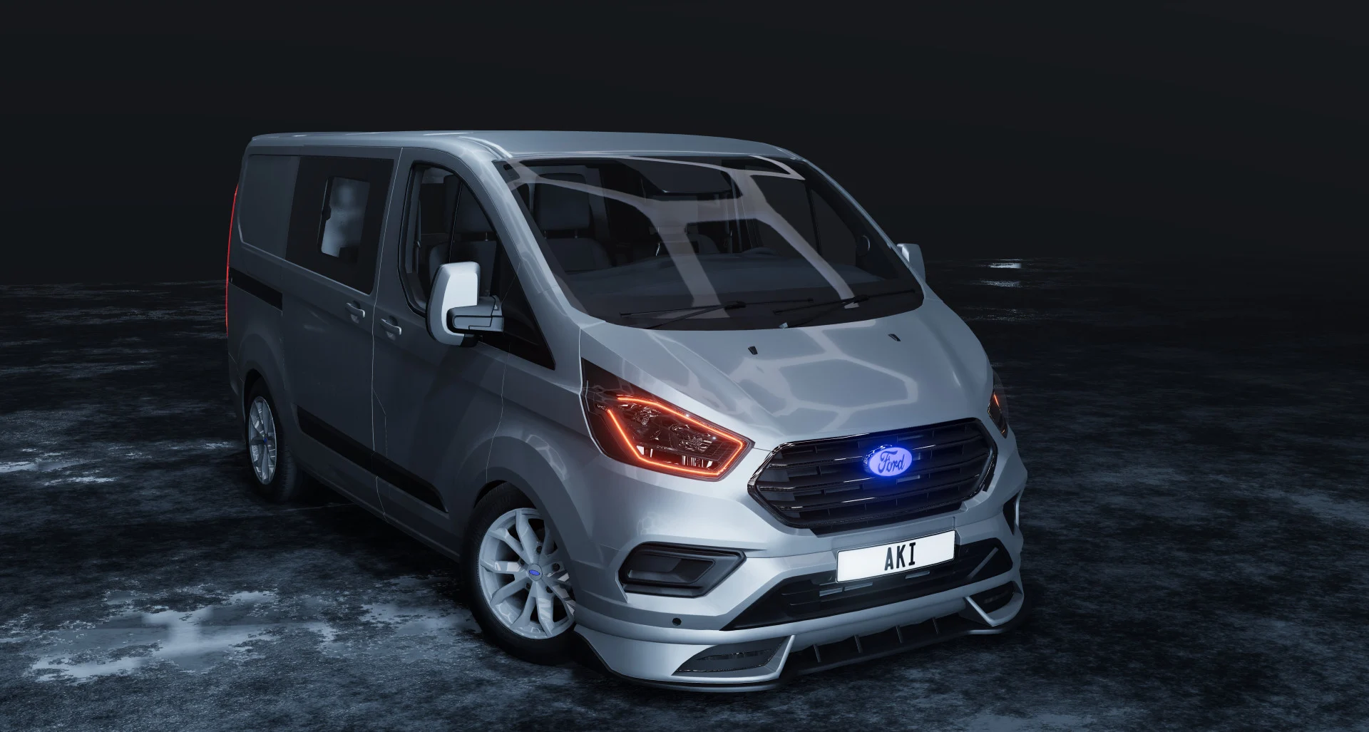 Мод Ford Transit Custom v1.1 (0.38.x) ДЛЯ BEAMNG.DRIVE