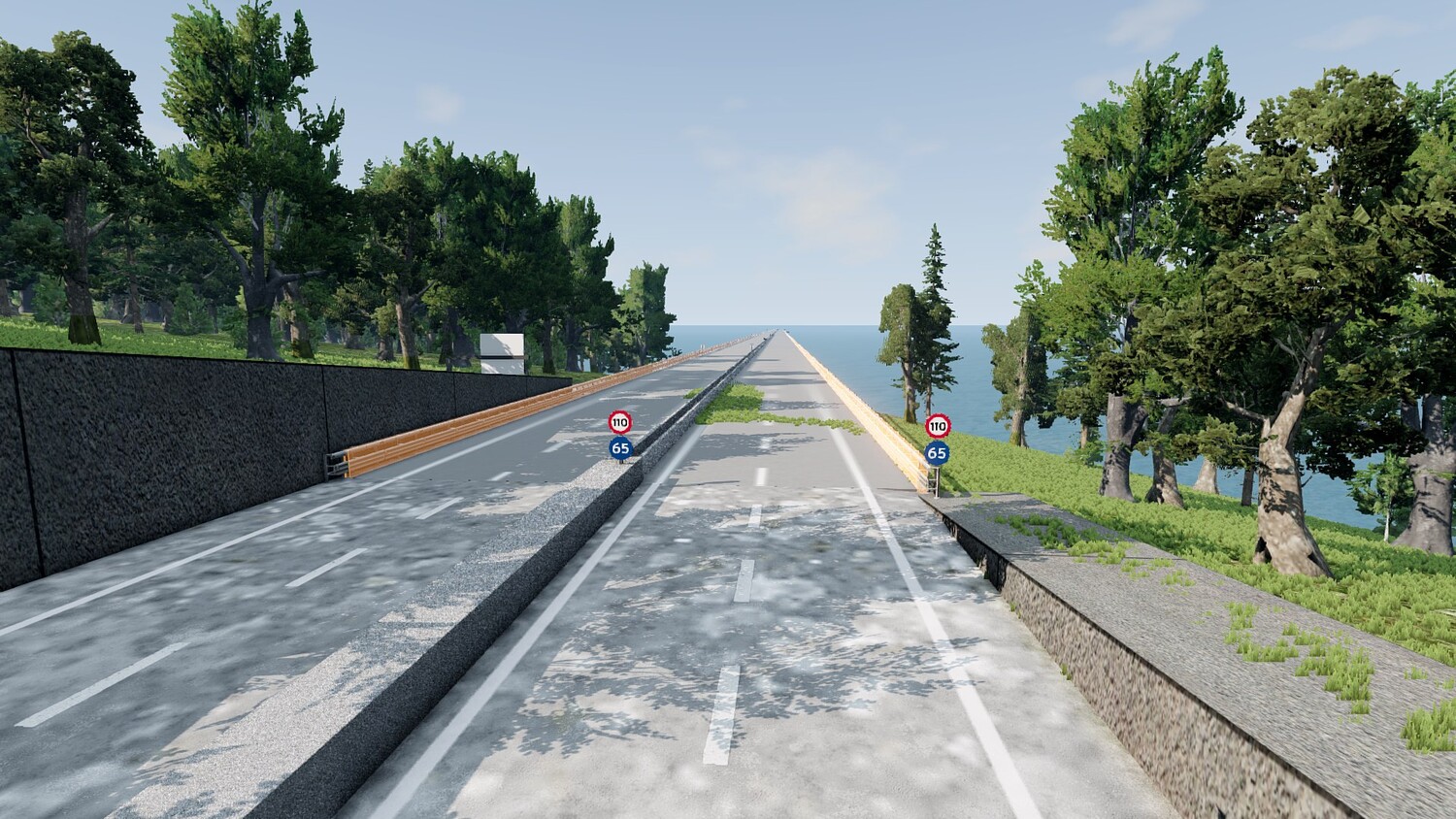 Мод Карта Long Expressway 2 (0.38.x) ДЛЯ BEAMNG.DRIVE