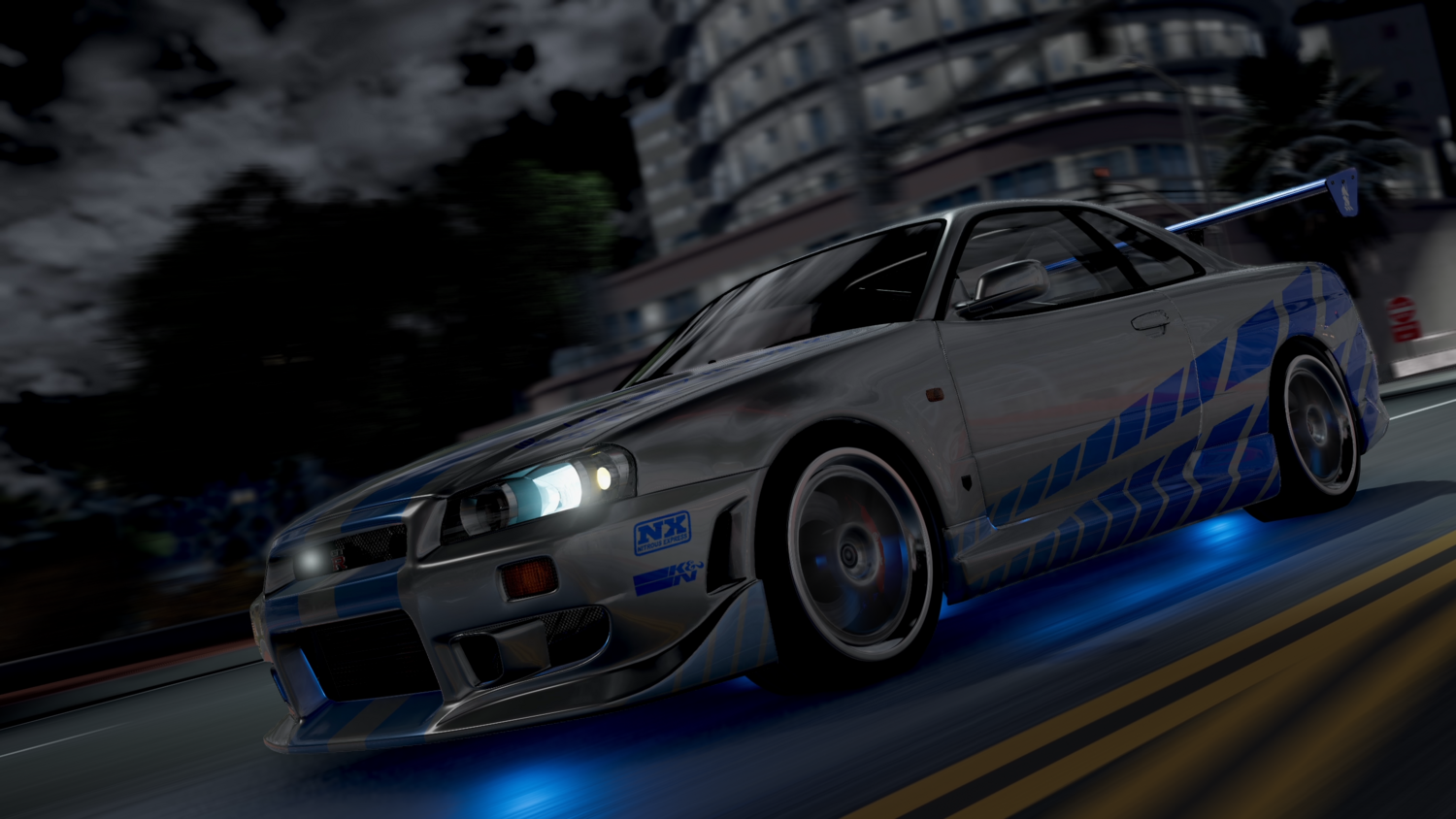 Мод Nissan Skyline BNR34 v1.0 (0.38.x) ДЛЯ BEAMNG.DRIVE