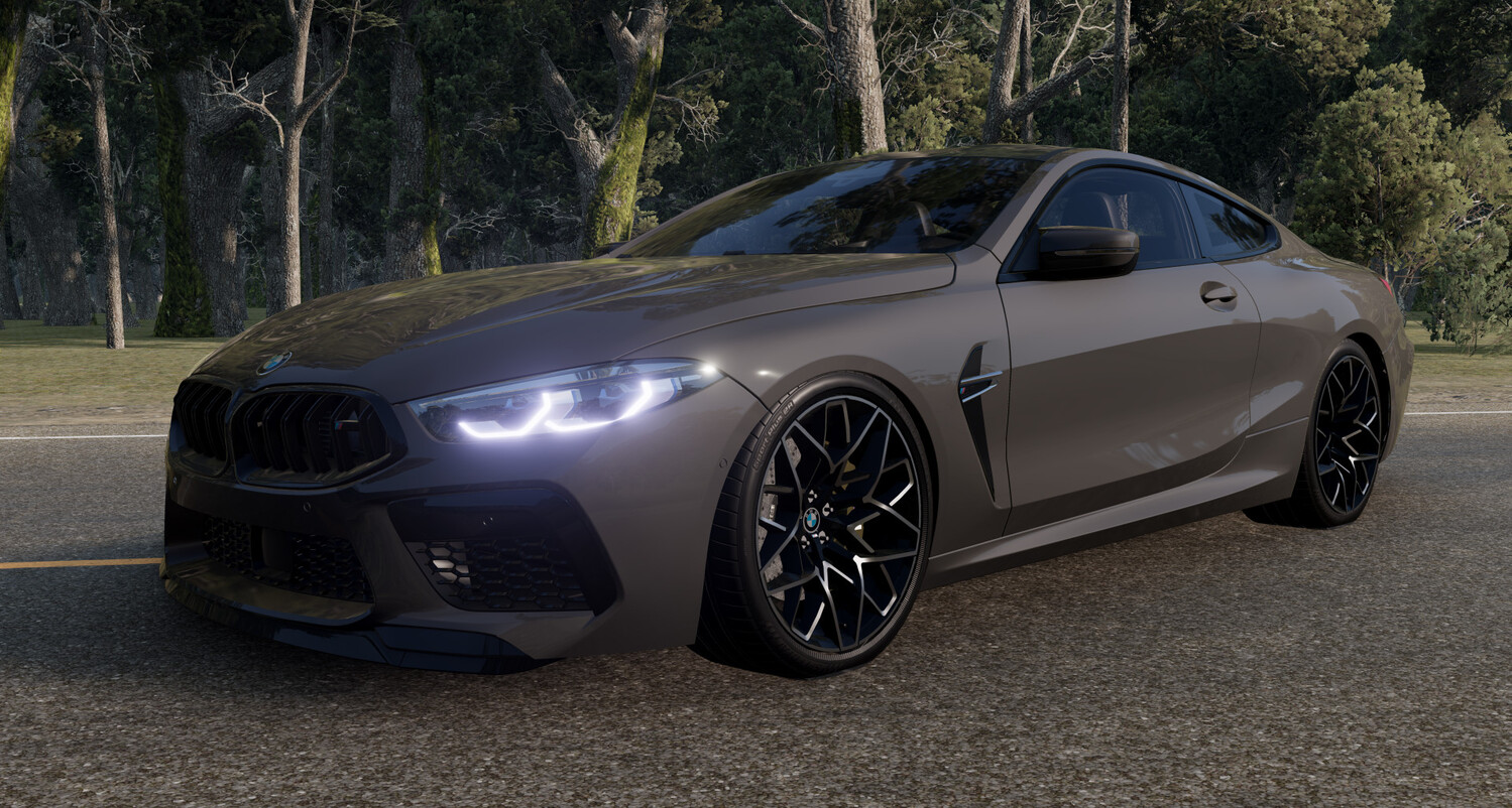 Мод BMW M8 Competition v1.0 (0.38.x) ДЛЯ BEAMNG.DRIVE