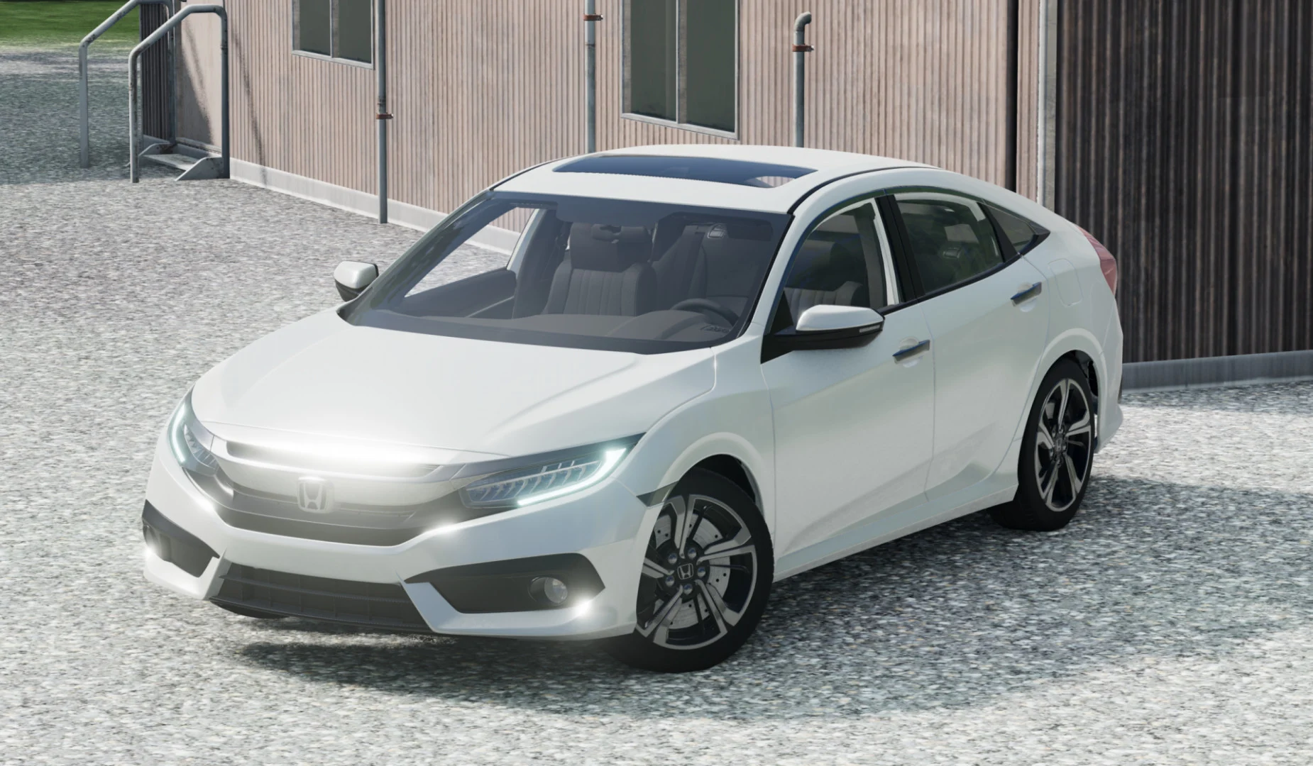 Мод Honda Civic FC5 v1.1 (0.38.x) ДЛЯ BEAMNG.DRIVE