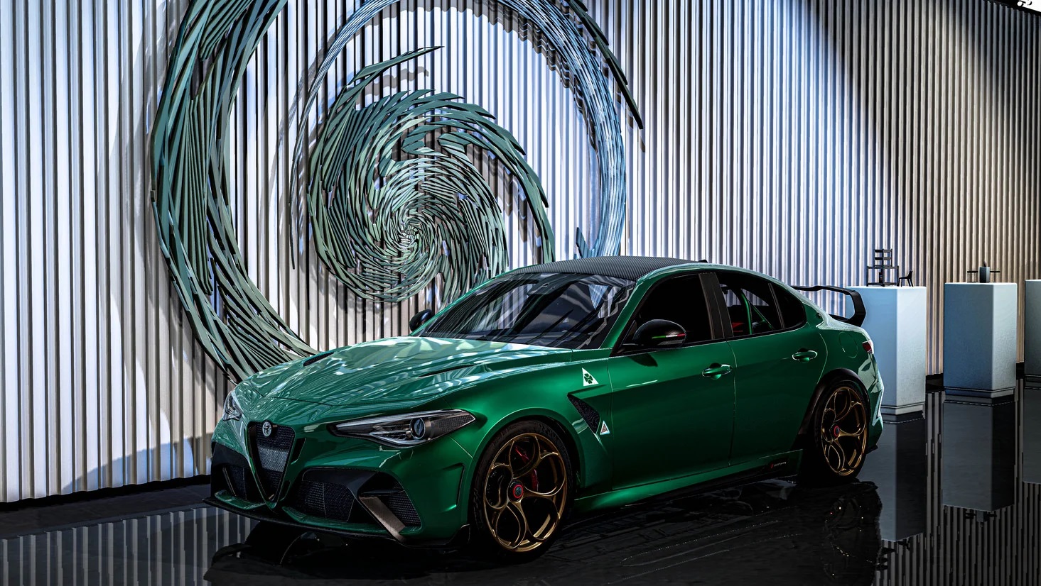 Мод Alfa Romeo Giulia v1.4 (0.38.x) ДЛЯ BEAMNG.DRIVE