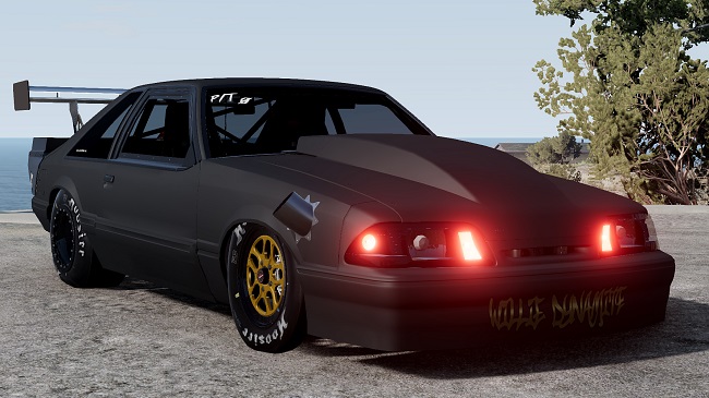 Мод Foxbody Hatchback Drag v1.2 (0.38.x) ДЛЯ BEAMNG.DRIVE