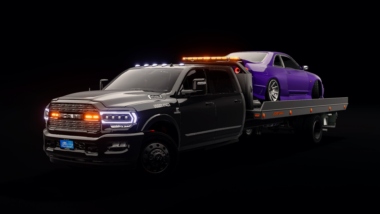 Мод Ram 3500 Flatbed v1.0 (0.38.x) ДЛЯ BEAMNG.DRIVE