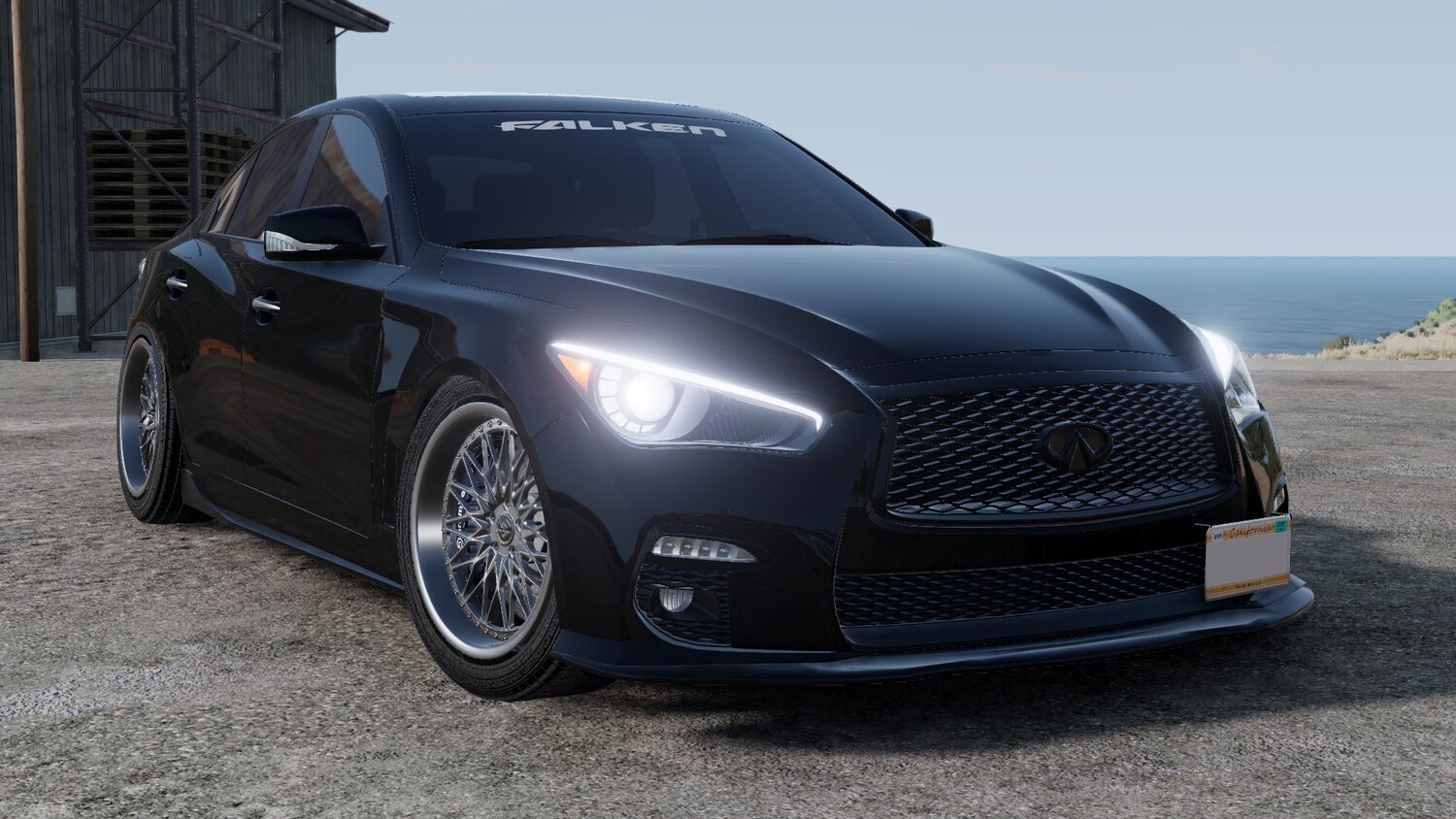 Мод Infiniti Q50 v2.0 (0.38.x) ДЛЯ BEAMNG.DRIVE