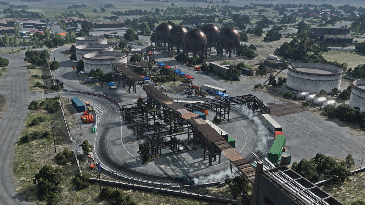 Мод Карта Drift Industrial | We'!saquee v1.0 (0.38.x) ДЛЯ BEAMNG.DRIVE