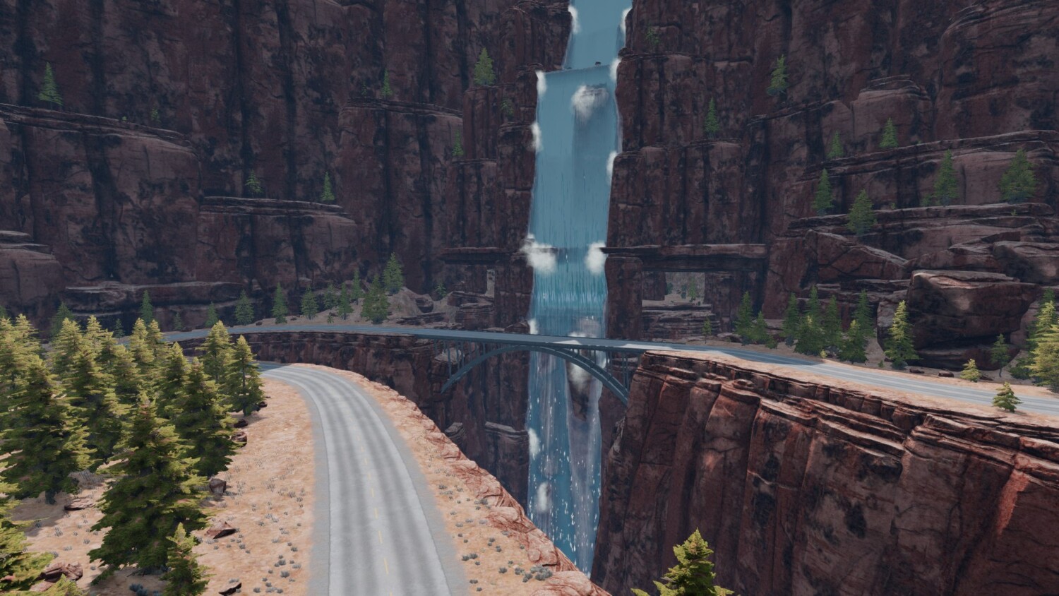 Мод Карта Radiator Springs v2.0 (0.38.x) ДЛЯ BEAMNG.DRIVE