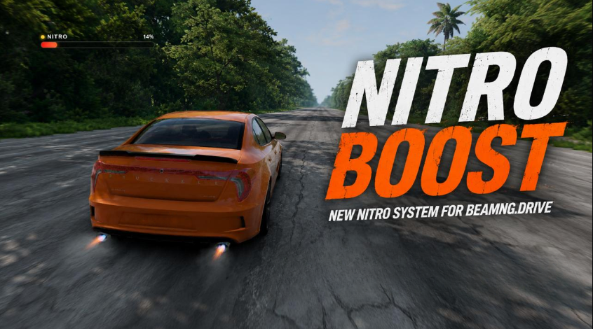 Мод Nitro Boost v1.2 (0.38.x) ДЛЯ BEAMNG.DRIVE