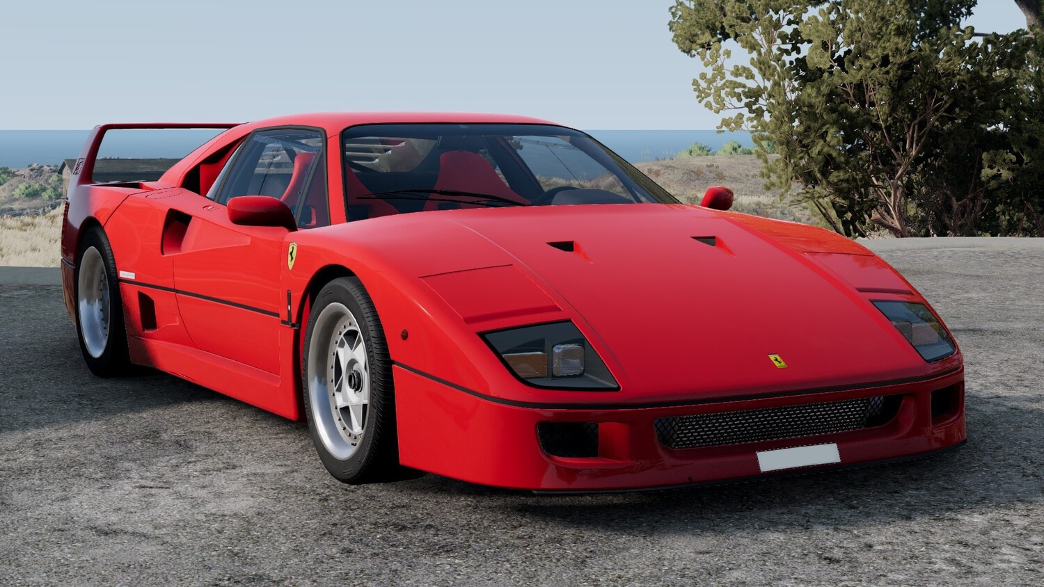 Мод Ferrari F40 v1.0 (0.38.x) ДЛЯ BEAMNG.DRIVE