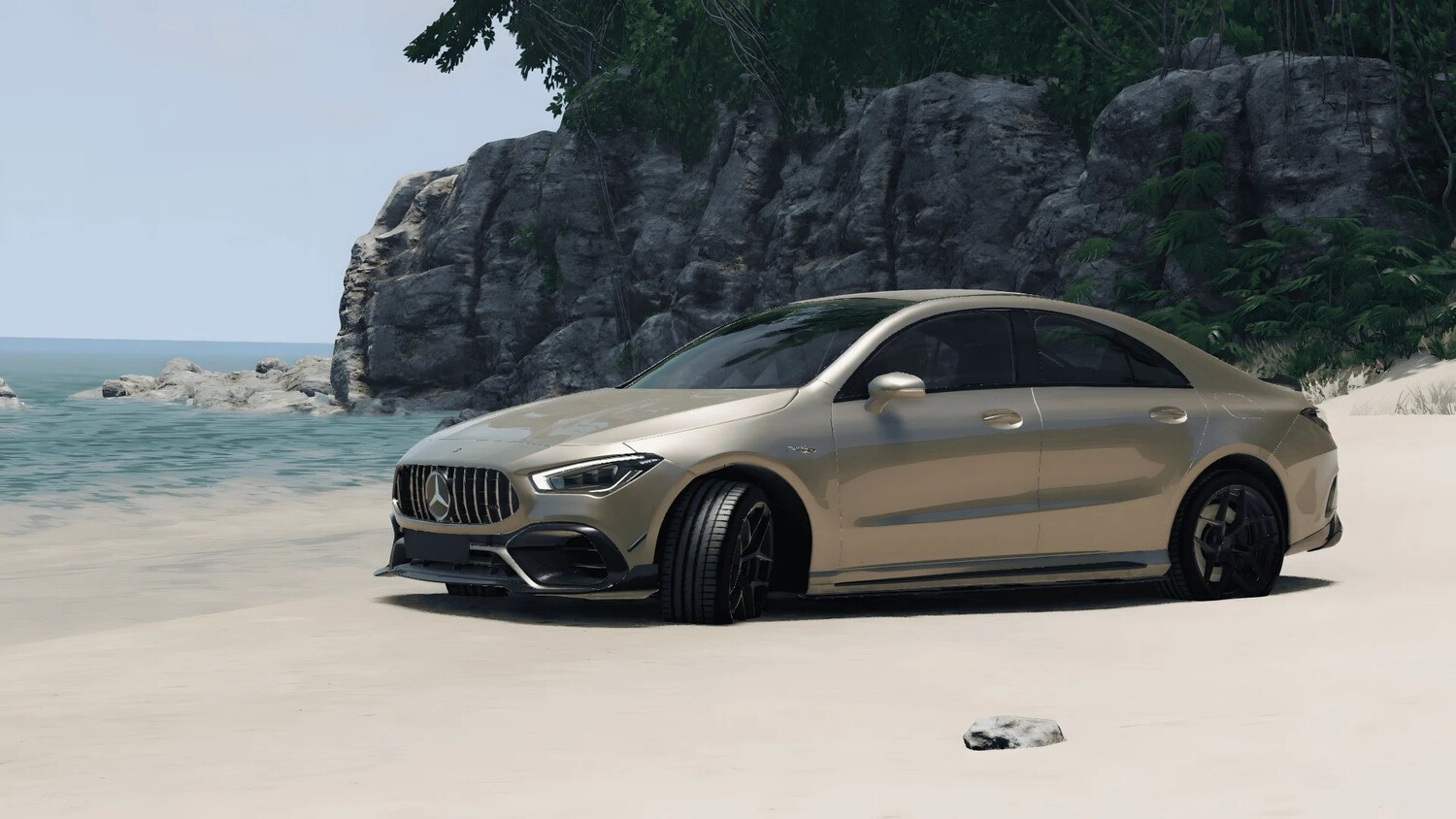 Мод Mercedes-Benz CLA 45S v1.0 (0.38.x) ДЛЯ BEAMNG.DRIVE
