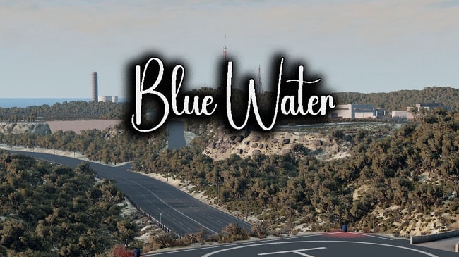 Мод Карта Blue Water v1.2 FE 0.39 update + night slide (0.39.x) ДЛЯ BEAMNG.DRIVE