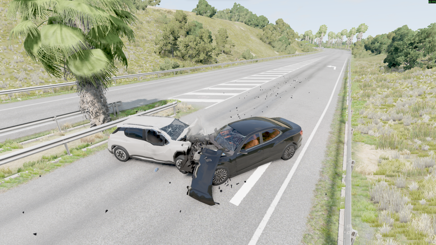 Мод Dynamic Damage Particles v1.0 (0.38.x) ДЛЯ BEAMNG.DRIVE