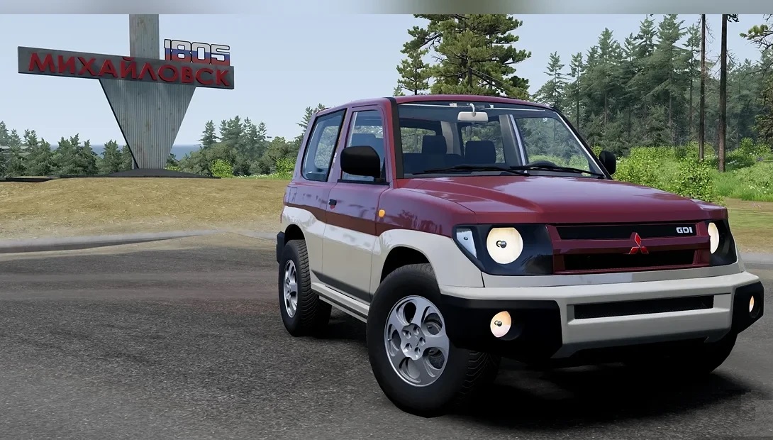 Мод Mitsubishi Pajero v1.0 (0.38.x) ДЛЯ BEAMNG.DRIVE