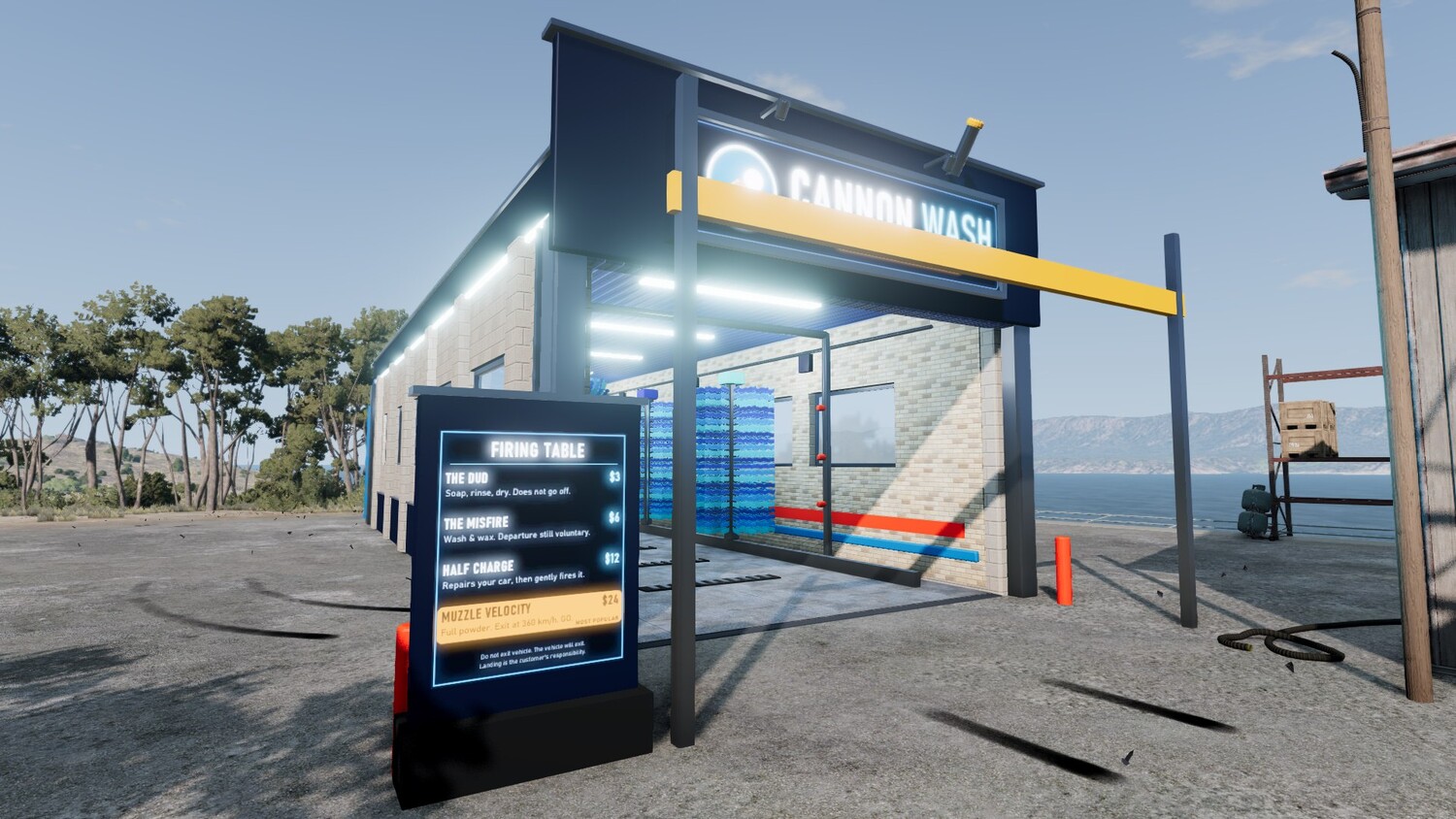 Мод Charlie's Cannon Car Wash v1.0 (0.38.x) ДЛЯ BEAMNG.DRIVE