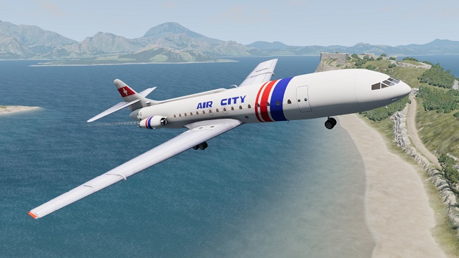 Мод Sud SE-210 Caravelle v1.0.2 (0.38.x) ДЛЯ BEAMNG.DRIVE