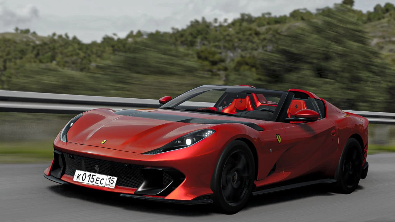Мод Ferrari 812 Competizione v1.0 (0.38.x) ДЛЯ BEAMNG.DRIVE