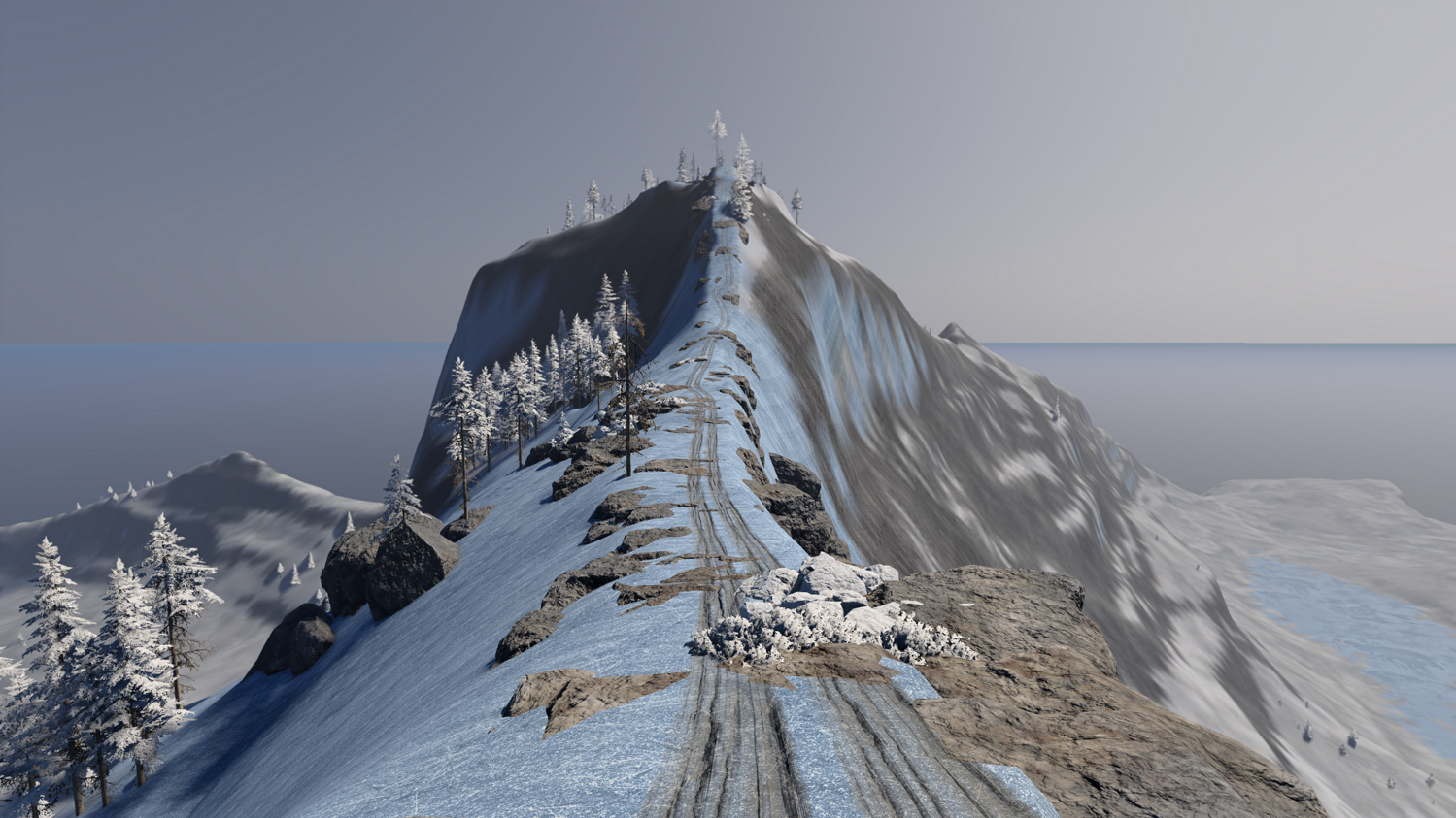 Мод Карта Ice Mountain Offroad v1.01 (0.39.x) ДЛЯ BEAMNG.DRIVE