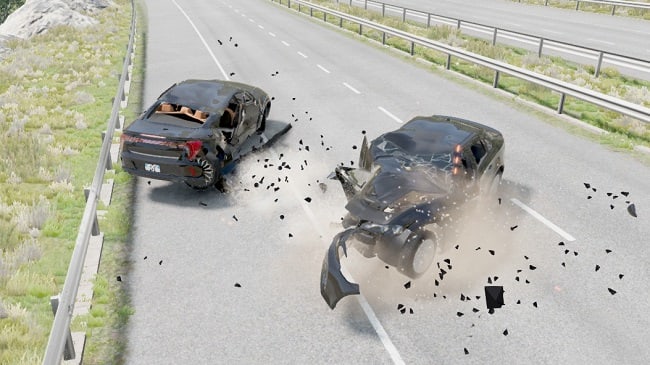 Мод Dynamic Damage Particles v2.0 (0.39.x) ДЛЯ BEAMNG.DRIVE