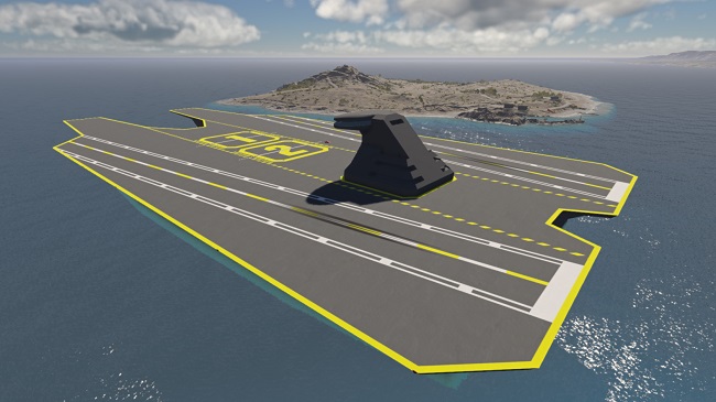Мод Gemini-Class Aircraft Carrier v1.0 (0.39.x) ДЛЯ BEAMNG.DRIVE