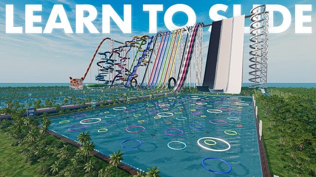 Мод Карта Learn To Slide v1.102 (0.39.x) ДЛЯ BEAMNG.DRIVE
