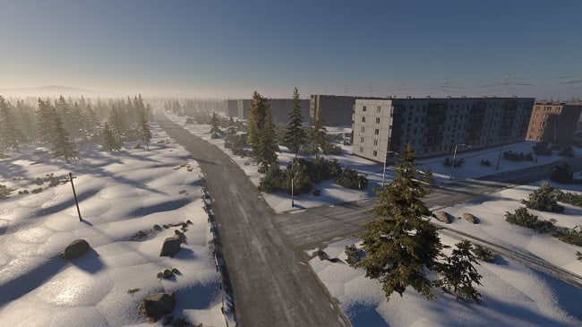 МОД Карта Северозимск v1.0 (0.39.x) ДЛЯ BEAMNG.DRIVE